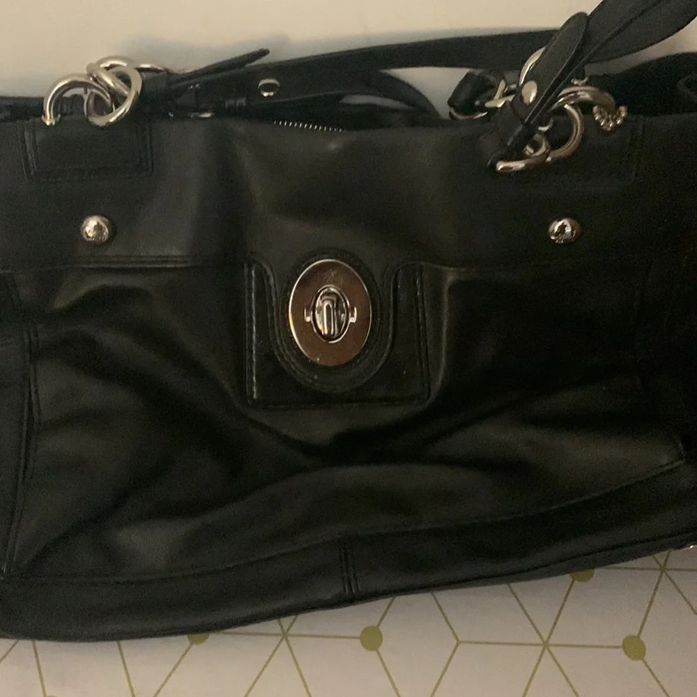 Black Coach purse - Picture 2 of 11